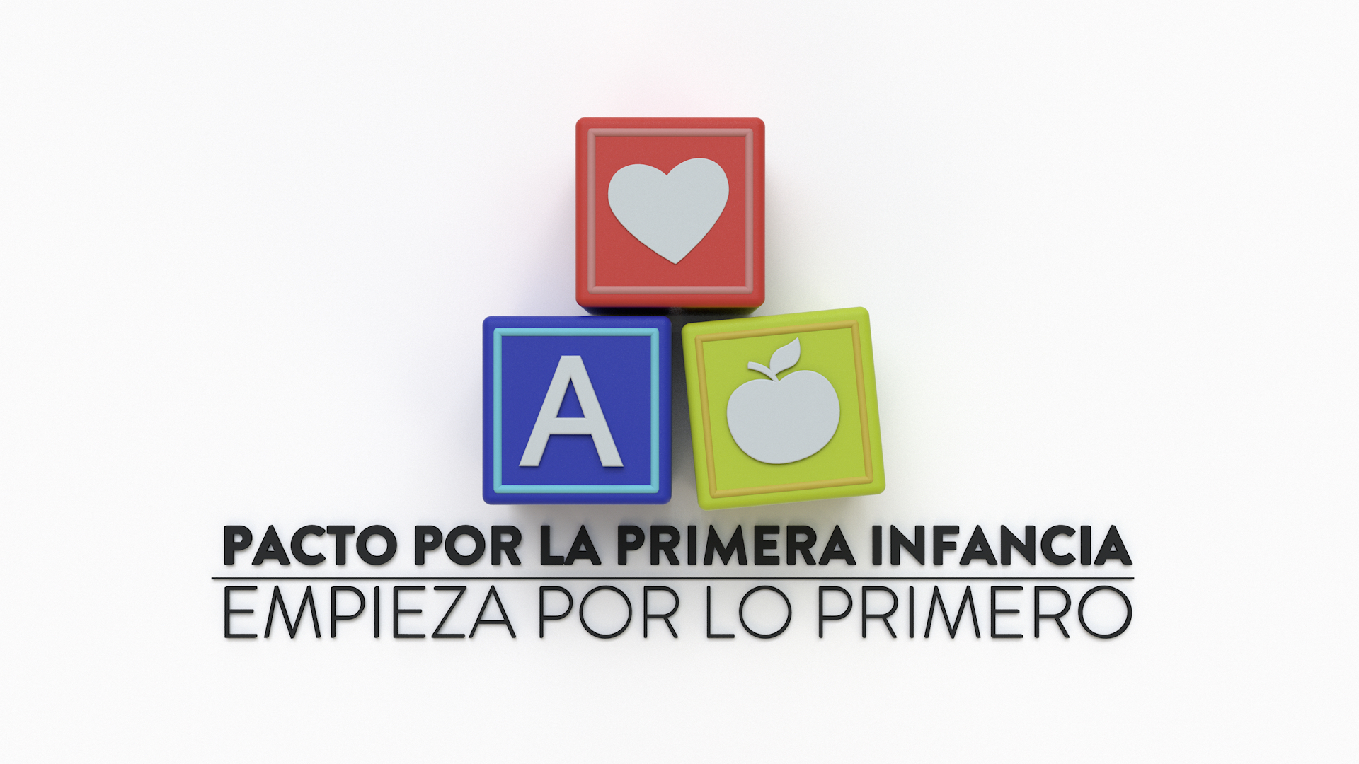 Pacto Primera Infancia 3d logo